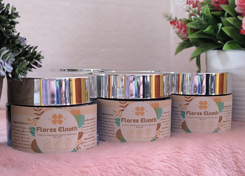 Crema facial 50ml a base de flores